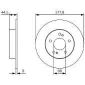 Bosch 0 986 479 T86 Remschijf