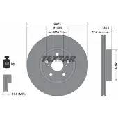 Textar 92199300 Remschijf