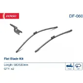 Denso Wisserblad DF-060, 580/530mm, Voor, 2 Stuk