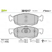 Valeo 301017 Remblokken