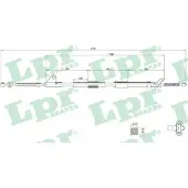 LPR C0857B Handremkabel