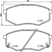 Hella 8DB 355 037-981 Remblokken