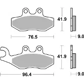 Brembo 07056 Remblokken