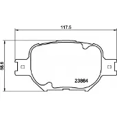 Hella 8DB 355 010-201 Remblokken
