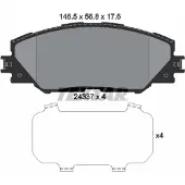 Textar Remblokset 2433701, voor