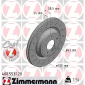 ZIMMERMANN 400.5531.20 Remschijf