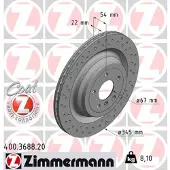 ZIMMERMANN 400.3688.20 Remschijf