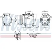 Nissens Compressor airconditioning KLIMA NIS 891011
