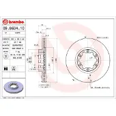 Brembo 09.8634.10 Remschijf