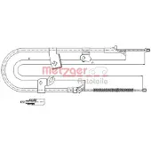 METZGER 17.1079 Handremkabel