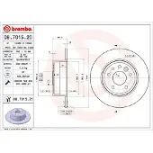 Brembo 08.7015.21 Remschijf