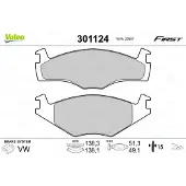 Valeo 301124 Remblokken
