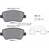 Textar Remblokset 2397302, voor