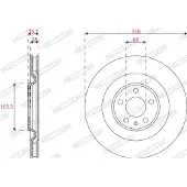 FERODO DDF2661C Remschijf