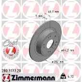 ZIMMERMANN 280.3177.20 Remschijf