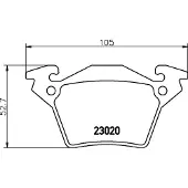 Hella 8DB 355 008-641 Remblokken