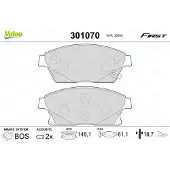 Valeo 301070 Remblokken