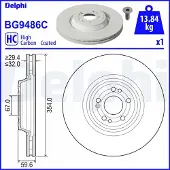Delphi BG9486C Remschijf