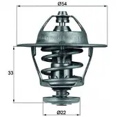 MAHLE ORIGINAL Thermostaat, koelvloeistof TX 53 85D