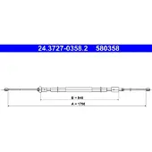 Ate 24.3727-0358.2 Handremkabel