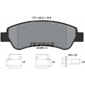 Textar Remblokset 2446501, achter