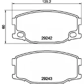Hella 8DB 355 005-571 Remblokken