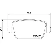 Brembo Remblokken set P 24 075 Brembo voor o.a. FORD