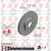 ZIMMERMANN 370.3069.20 Remschijf