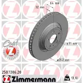 ZIMMERMANN 250.1386.20 Remschijf