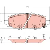 TRW Remblokset, schijfrem GDB2360