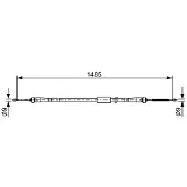 Bosch Kabel, parkeerrem 1 987 482 637