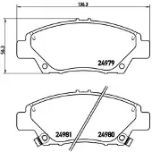Brembo Remblokkenset, schijfrem P 28 050X