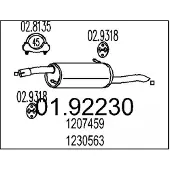 MTS 01.92230 Einddemper