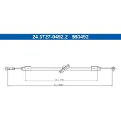 Ate 24.3727-0492.2 Handremkabel