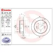 Brembo 08.A114.21 Remschijf