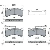 Bosch Remblokset 0 986 424 104, voor