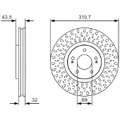 Bosch 0 986 479 T01 Remschijf