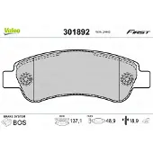Valeo 301892 Remblokken