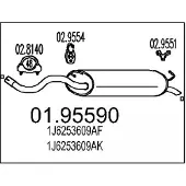MTS 01.95590 Einddemper