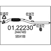 MTS Uitlaatpijp 01.22230