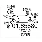 MTS 01.65880 Einddemper