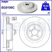 Delphi BG9199C Remschijf