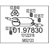 MTS 01.97830 Einddemper