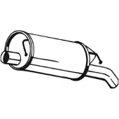 Bosal Einddemper 105-137 Bosal voor o.a. AUDI