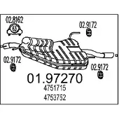 MTS 01.97270 Einddemper