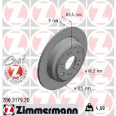 ZIMMERMANN 280.3179.20 Remschijf