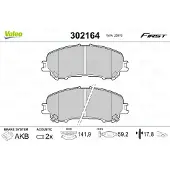 Valeo 302164 Remblokken