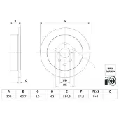 Bosch 0 986 479 G61 Remschijf