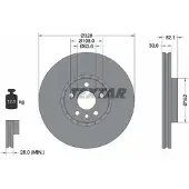Textar 92196305 Remschijf