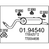 MTS 01.94540 Einddemper
